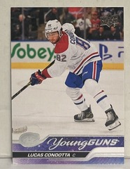 2023-24 Upper Deck #484 Lucas Condotta Young Guns Montreal Canadiens